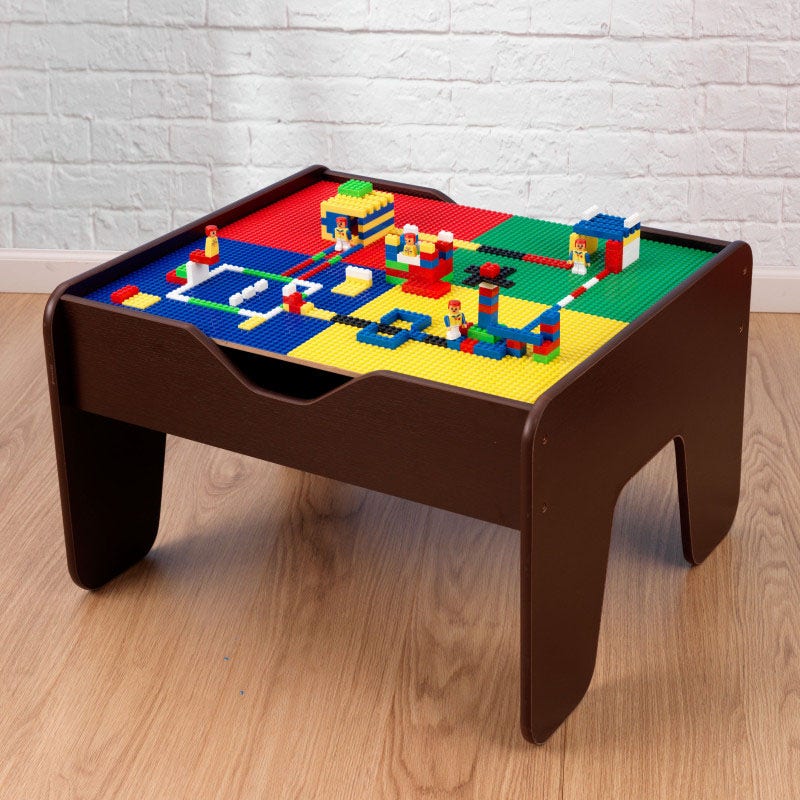 2 in 1 Activity Table with Board - Espresso - Image 3