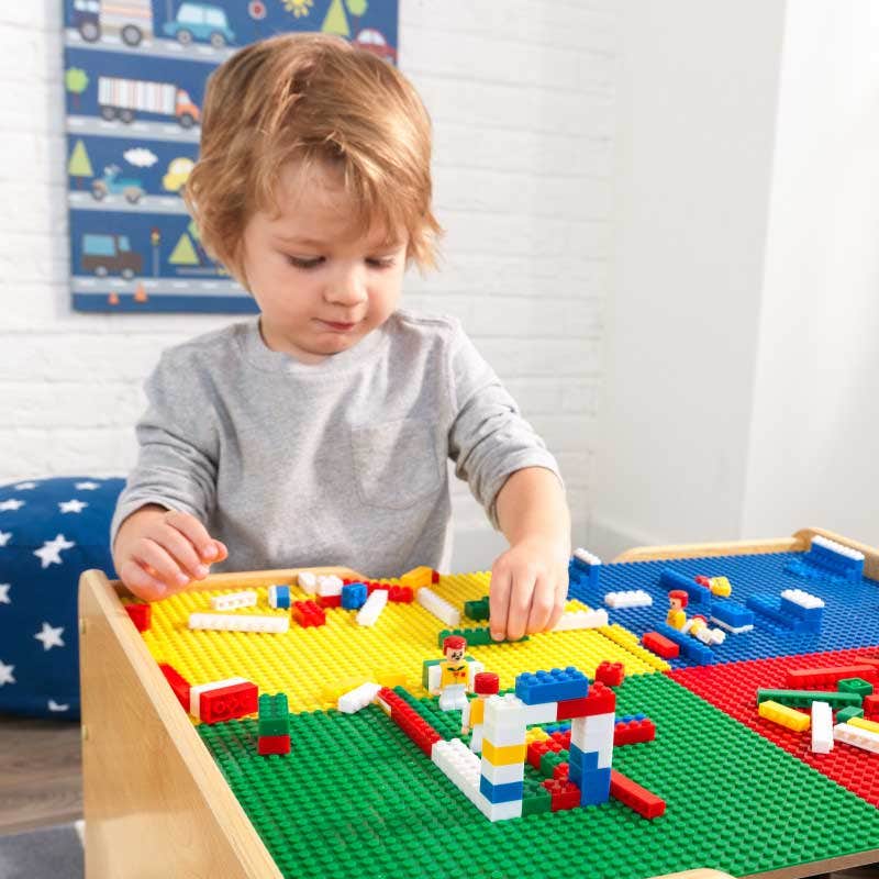 2-in-1 Activity Table with Board - Natural - Image 6