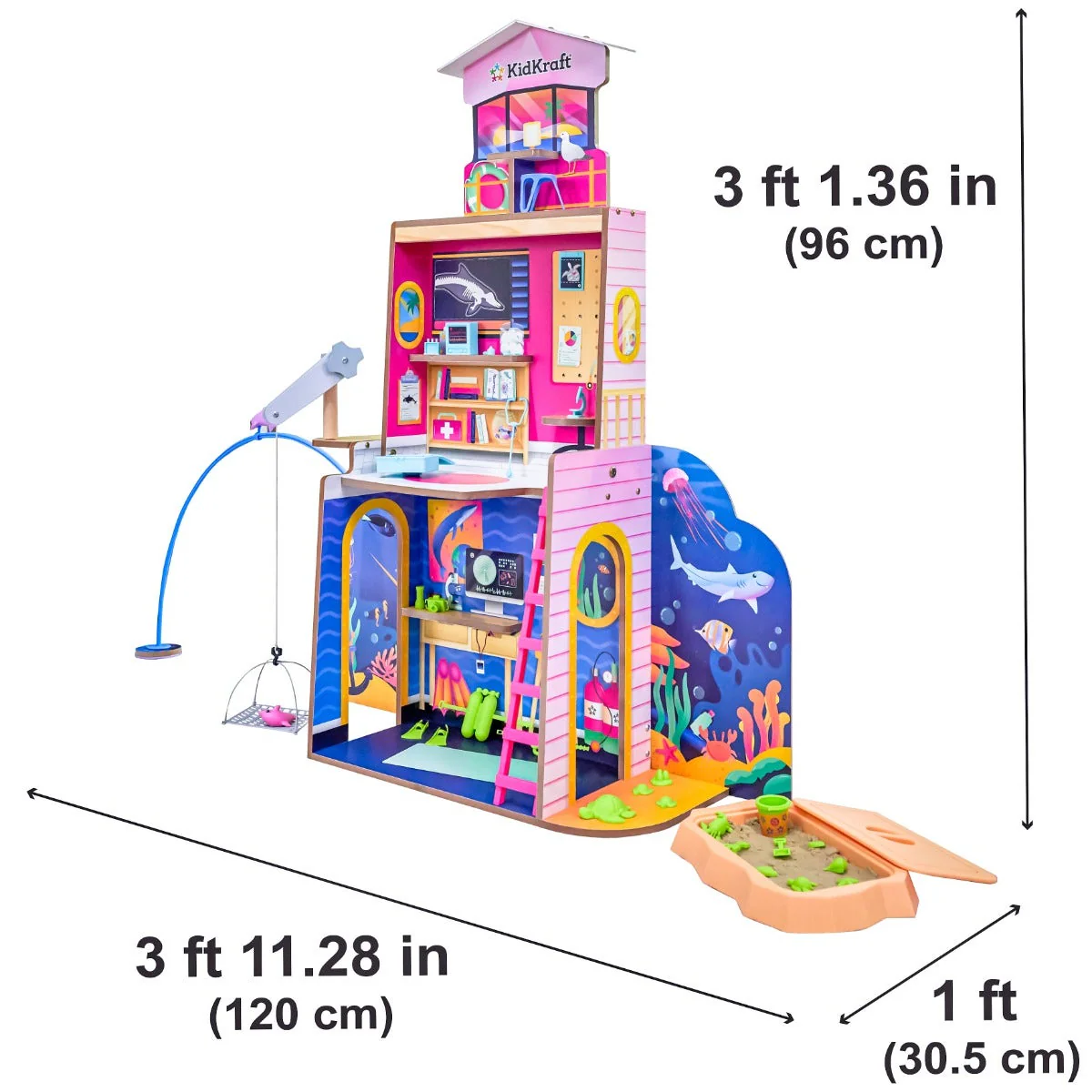 2-in-1 Beach & Rescue Center Dollhouse - Image 12
