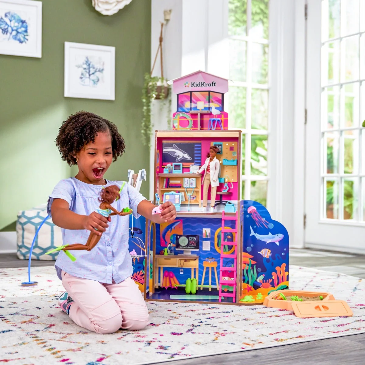 2-in-1 Beach & Rescue Center Dollhouse - Image 3