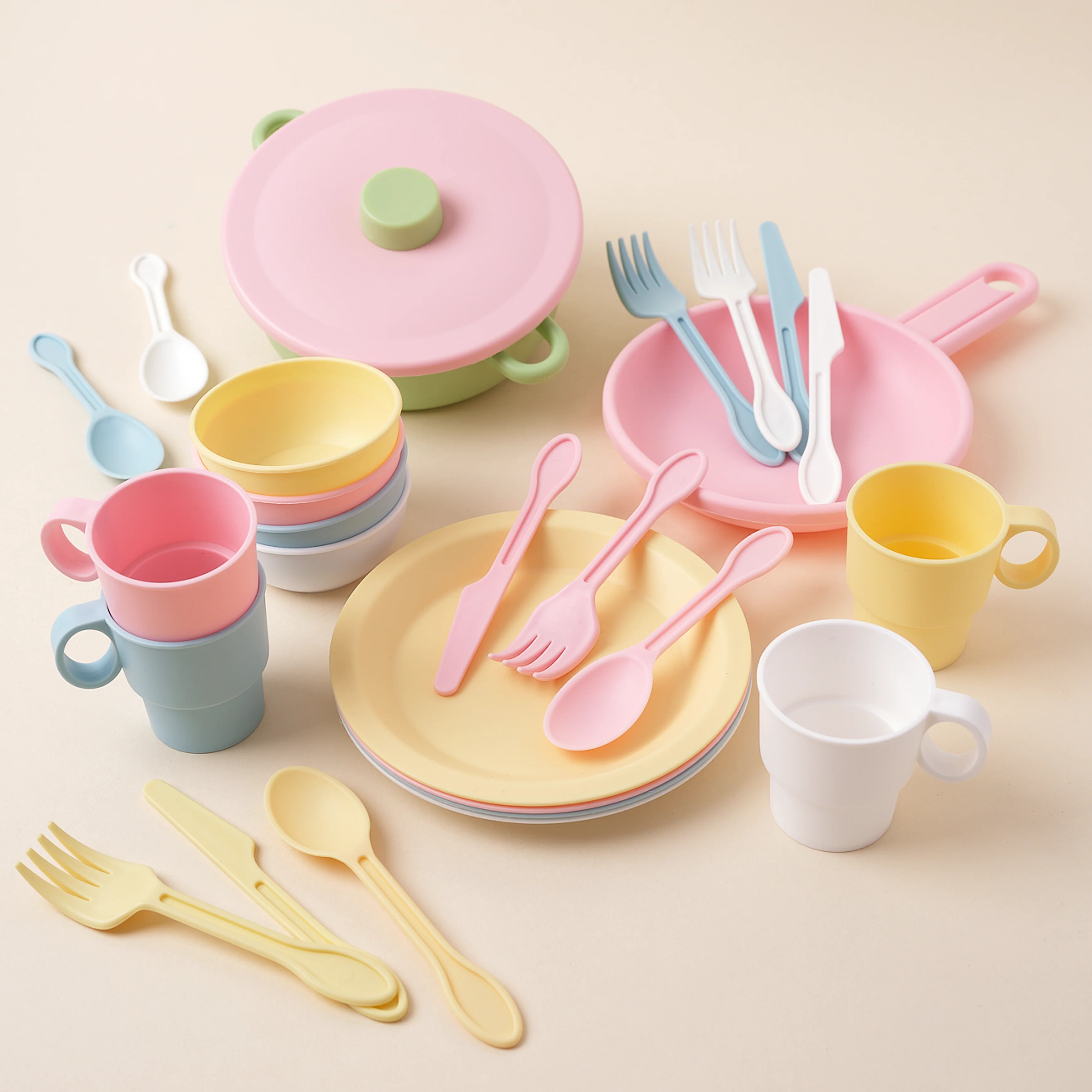 27-Piece Pastel Cookware Set - Image 3