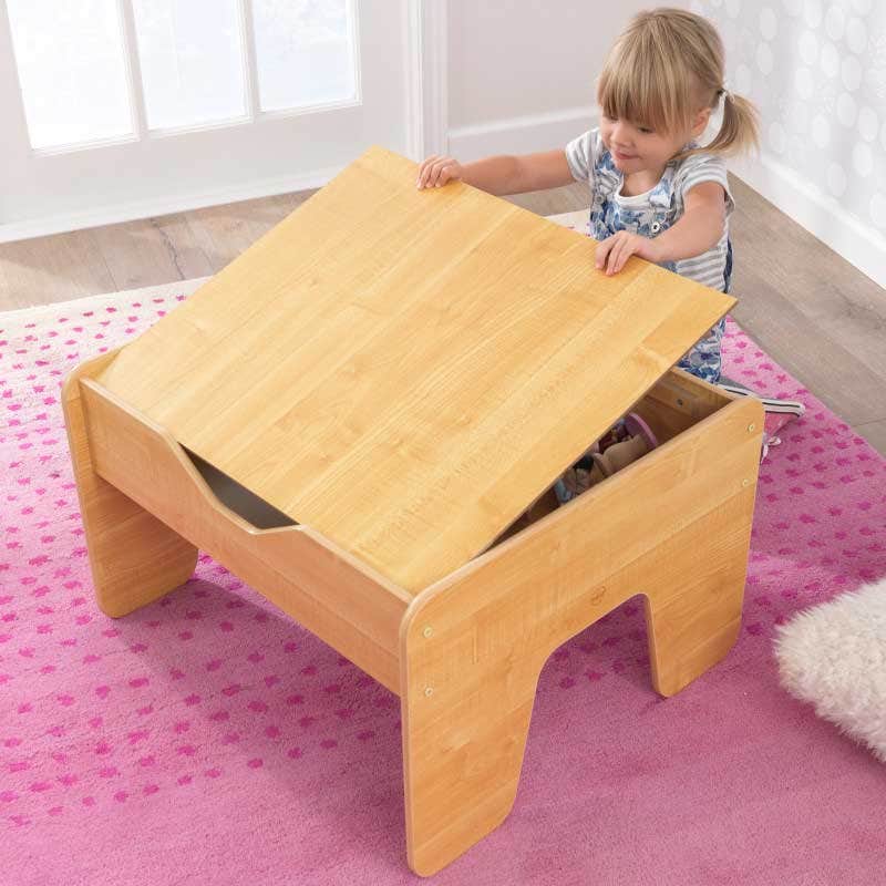 Activity Table with Board - Gray & Natural - Image 4