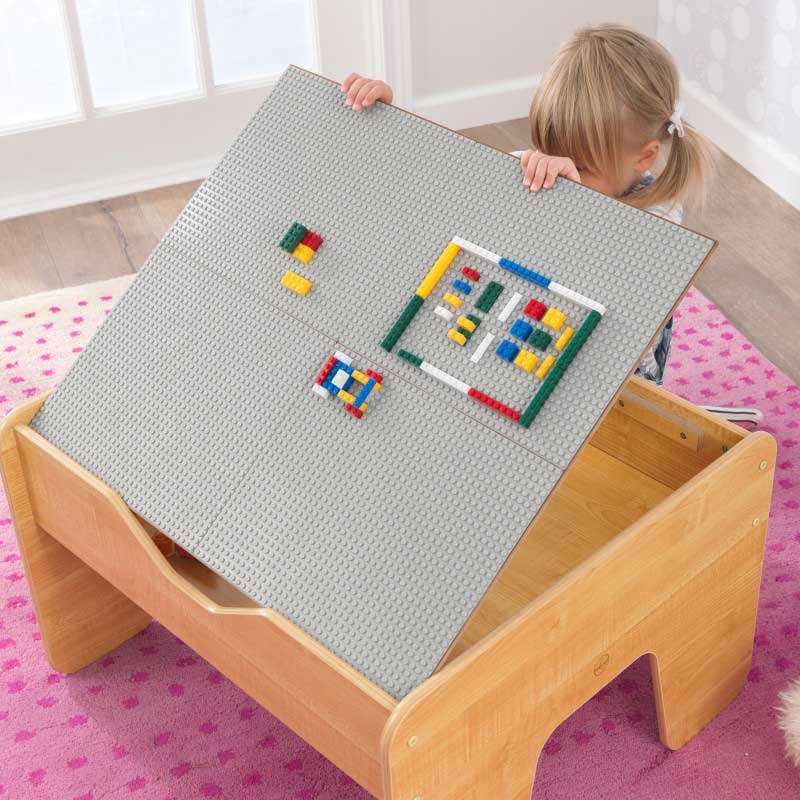 Activity Table with Board - Gray & Natural - Image 5