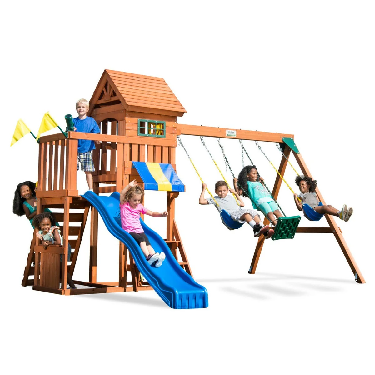 Adventure Transport Wooden Swing Set by Swing-N-Slide - Installation Available - Image 14
