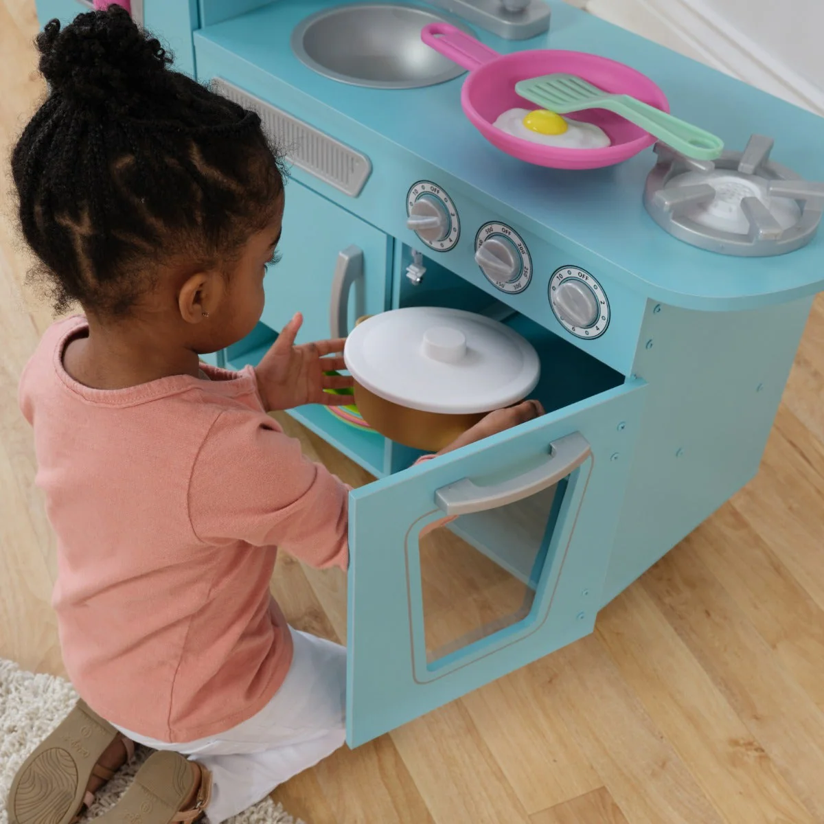Vintage Play Kitchen - Blue - Image 11
