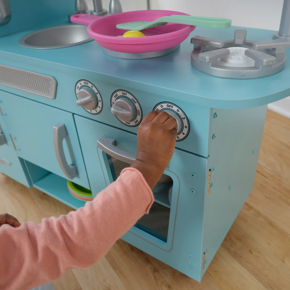 Vintage Play Kitchen - Blue - Image 7