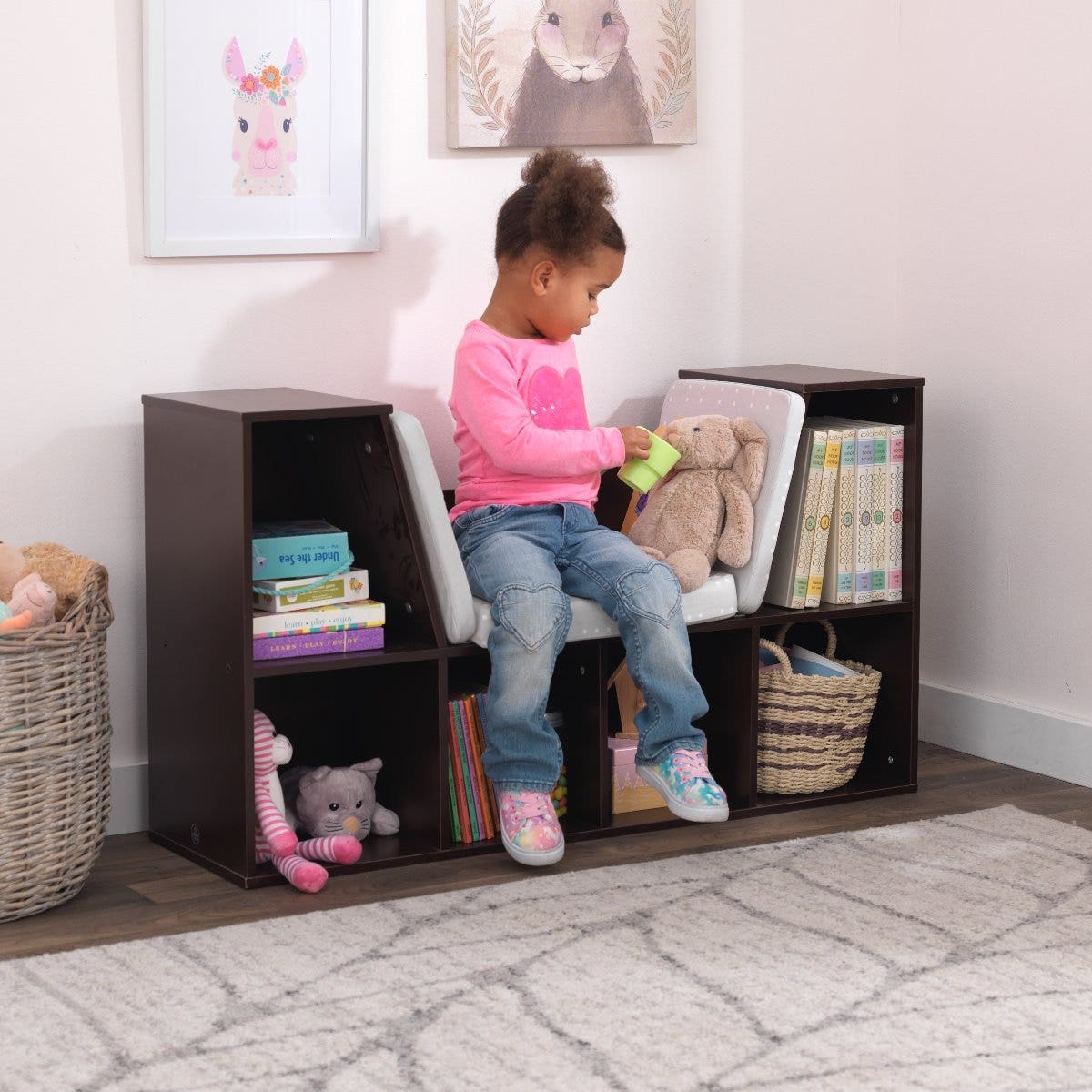 Bookcase with Reading Nook - Espresso - Image 3