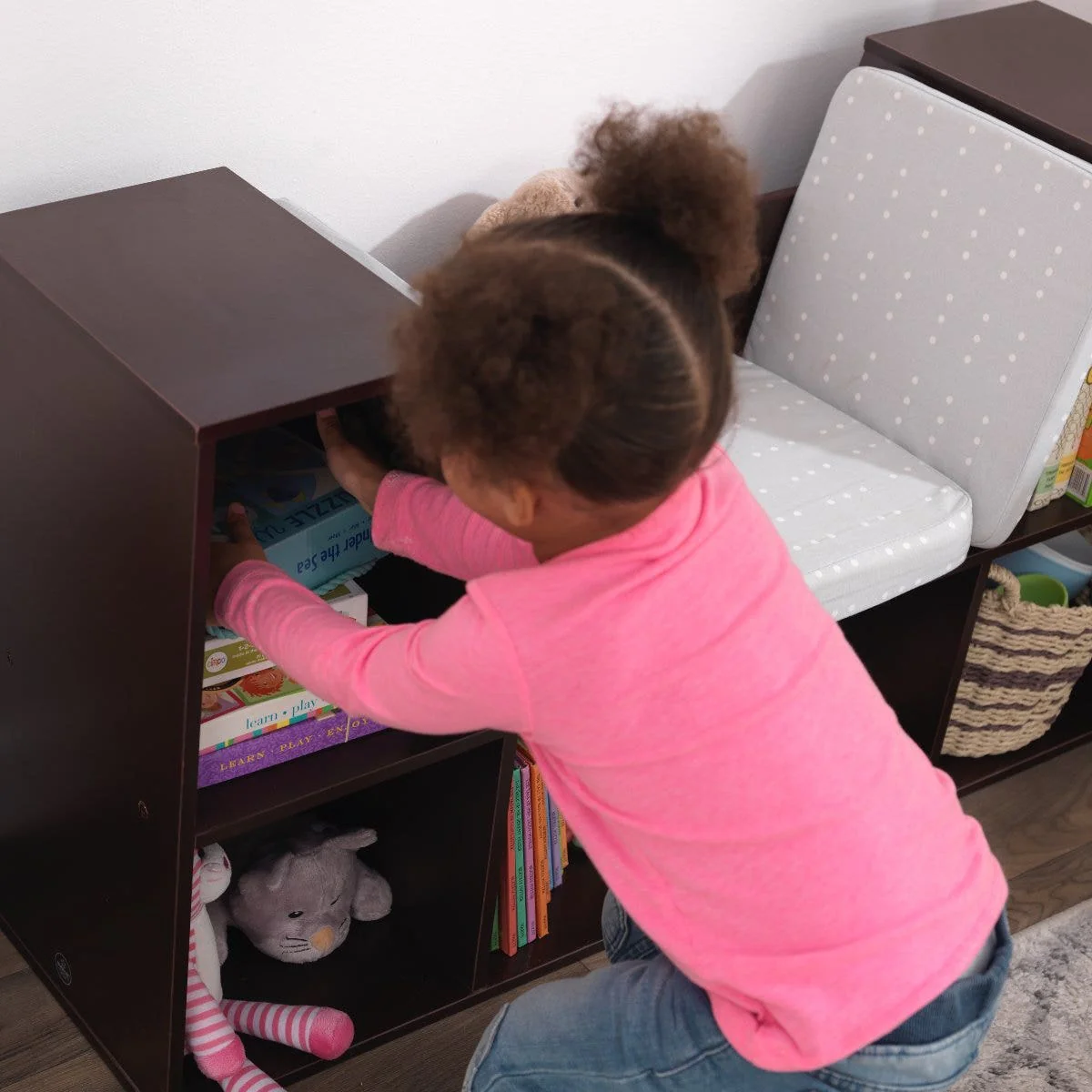 Bookcase with Reading Nook - Espresso - Image 7