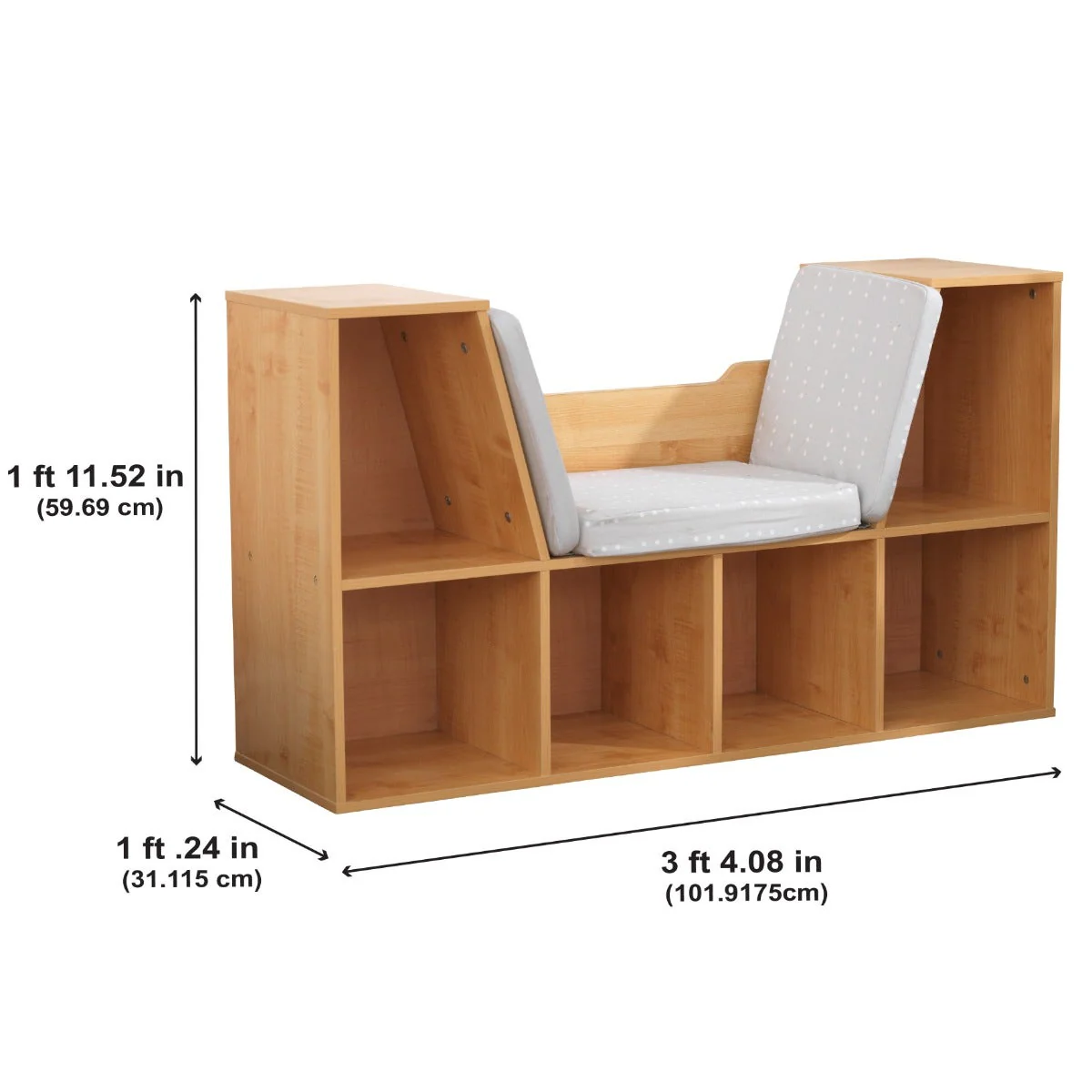 Bookcase with Reading Nook - Natural - Image 8