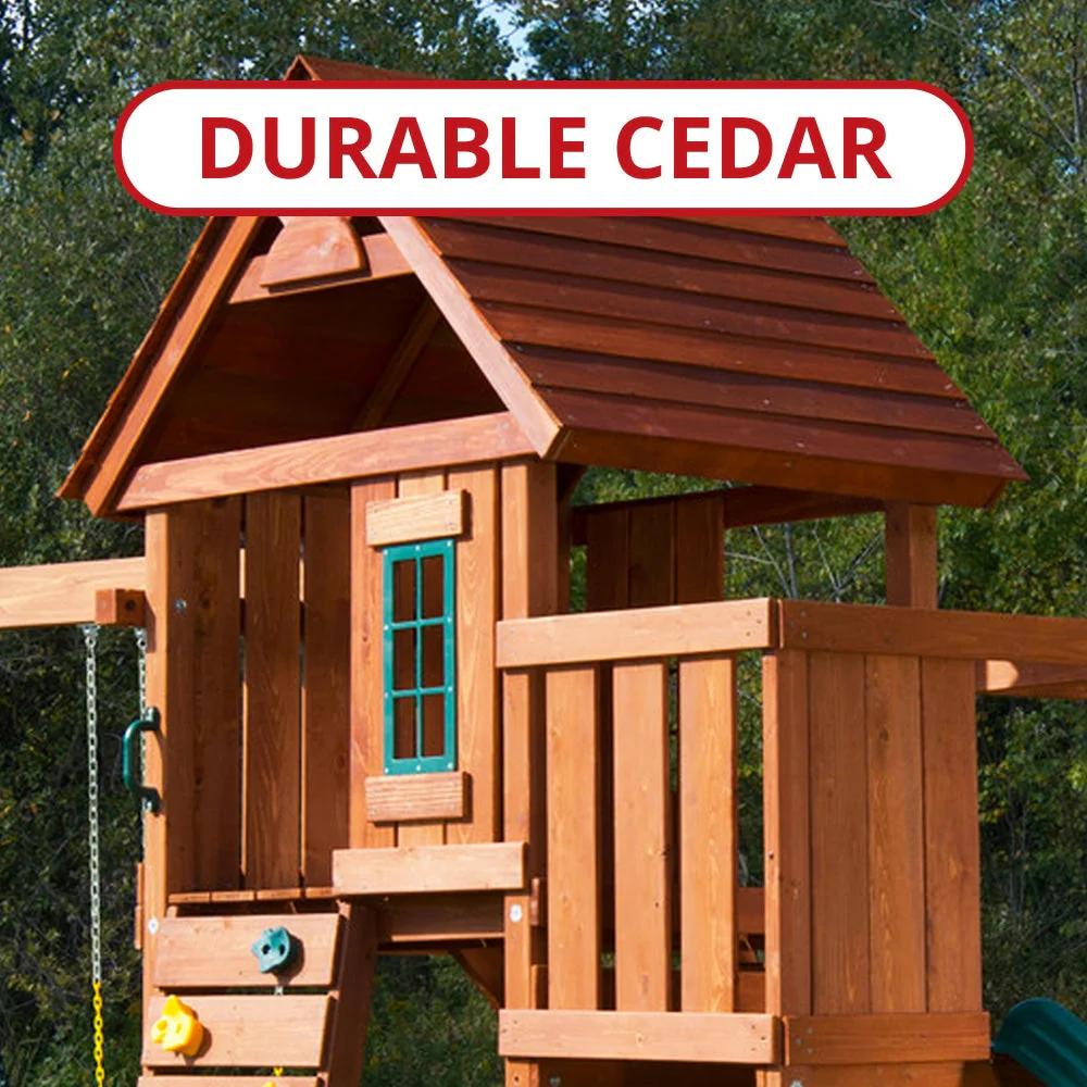 Cedar Brook Wooden Swing Set by Swing-N-Slide - Installation Available - Image 5