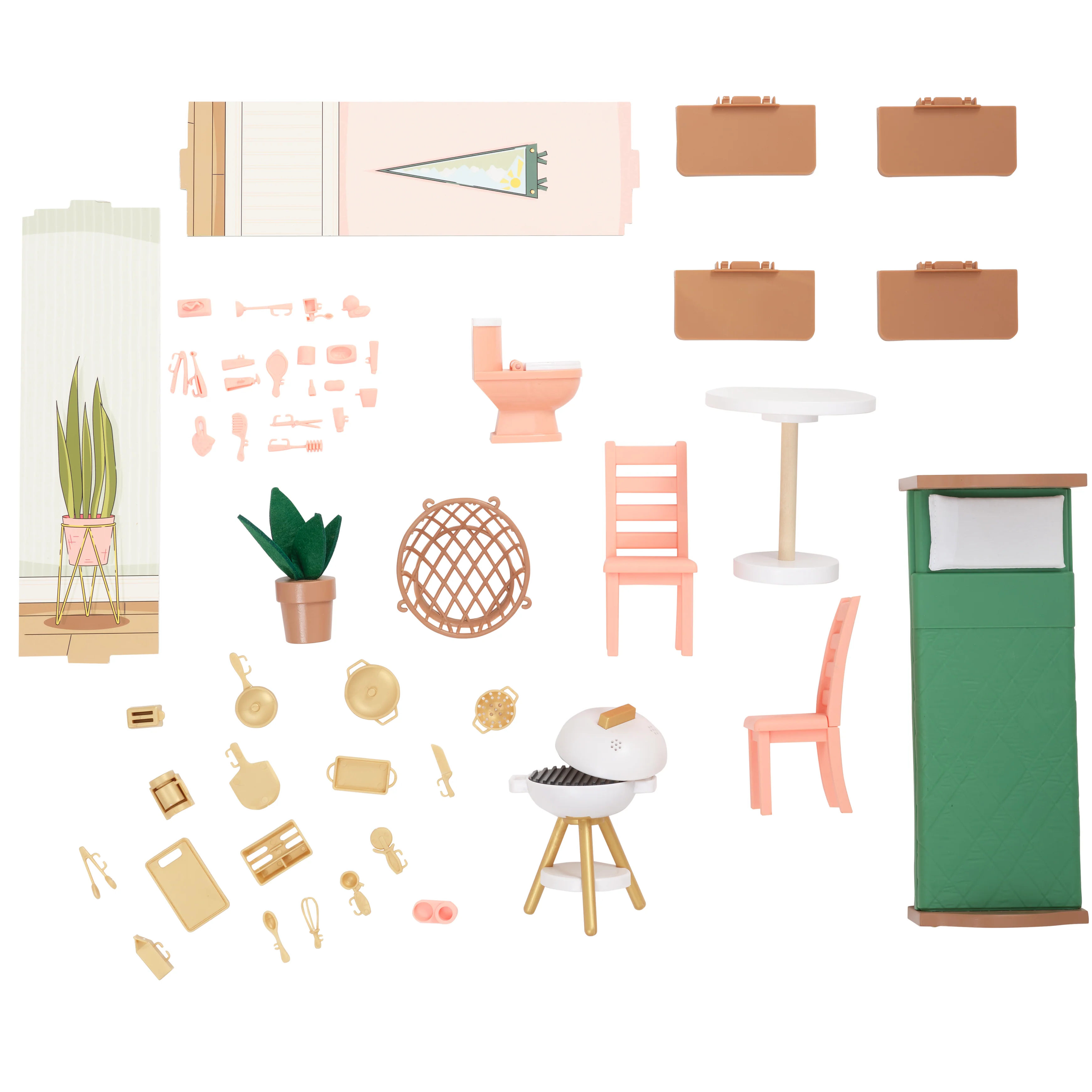 Click & Play Fully Assembled Pop-Up Wooden Dollhouse - Image 13