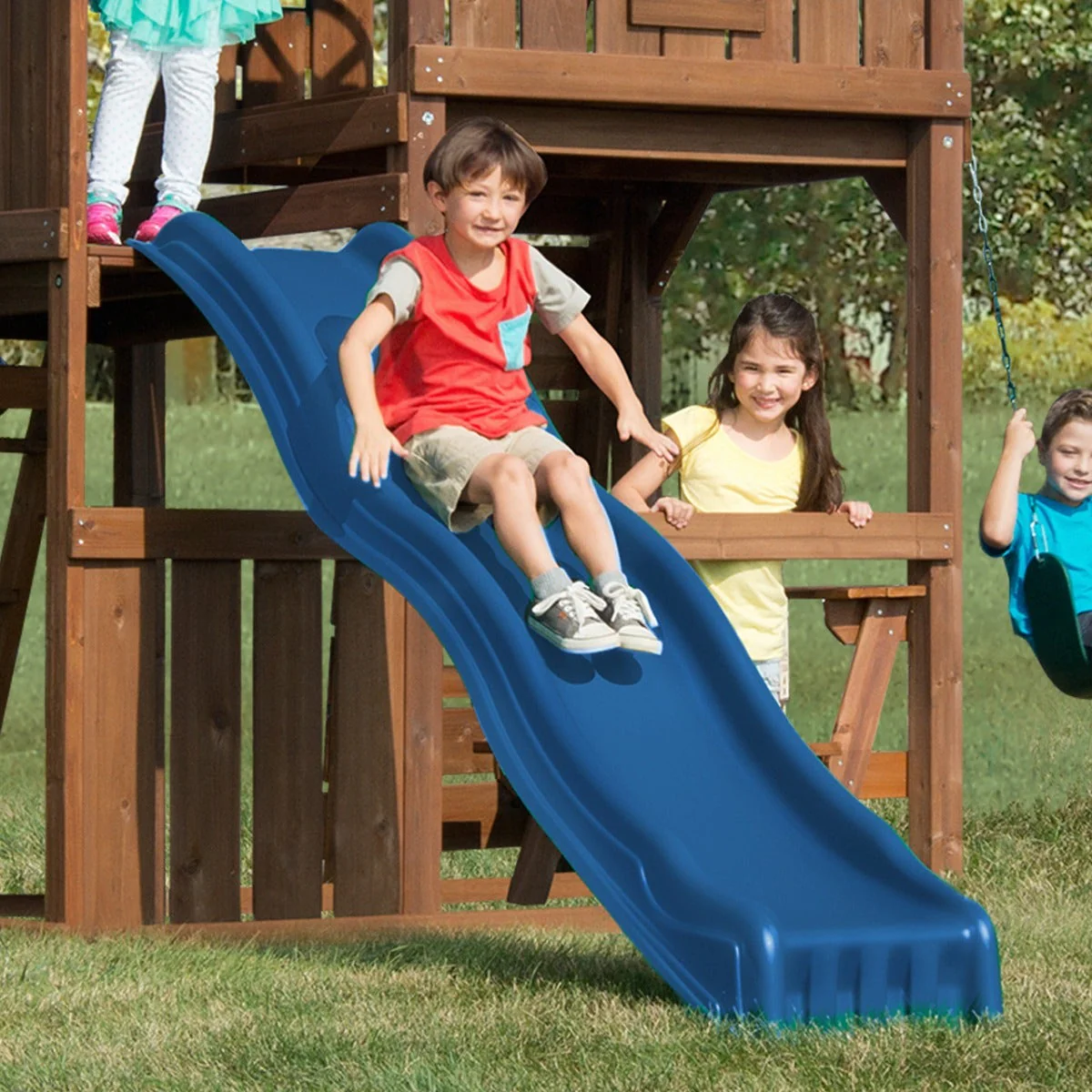 Cool Wave Slide by Swing-N-Slide - Blue - Image 2