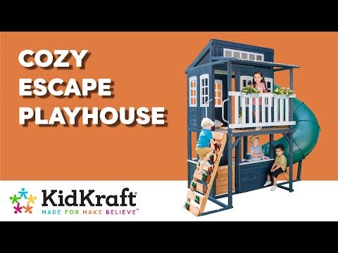 Cozy Escape Playhouse - Navy, Installation Available (Assembly) - Image 12
