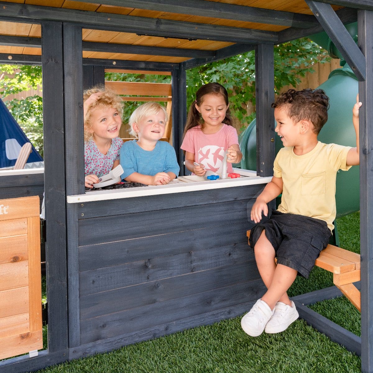 Cozy Escape Playhouse - Navy - Installation Available - Image 10