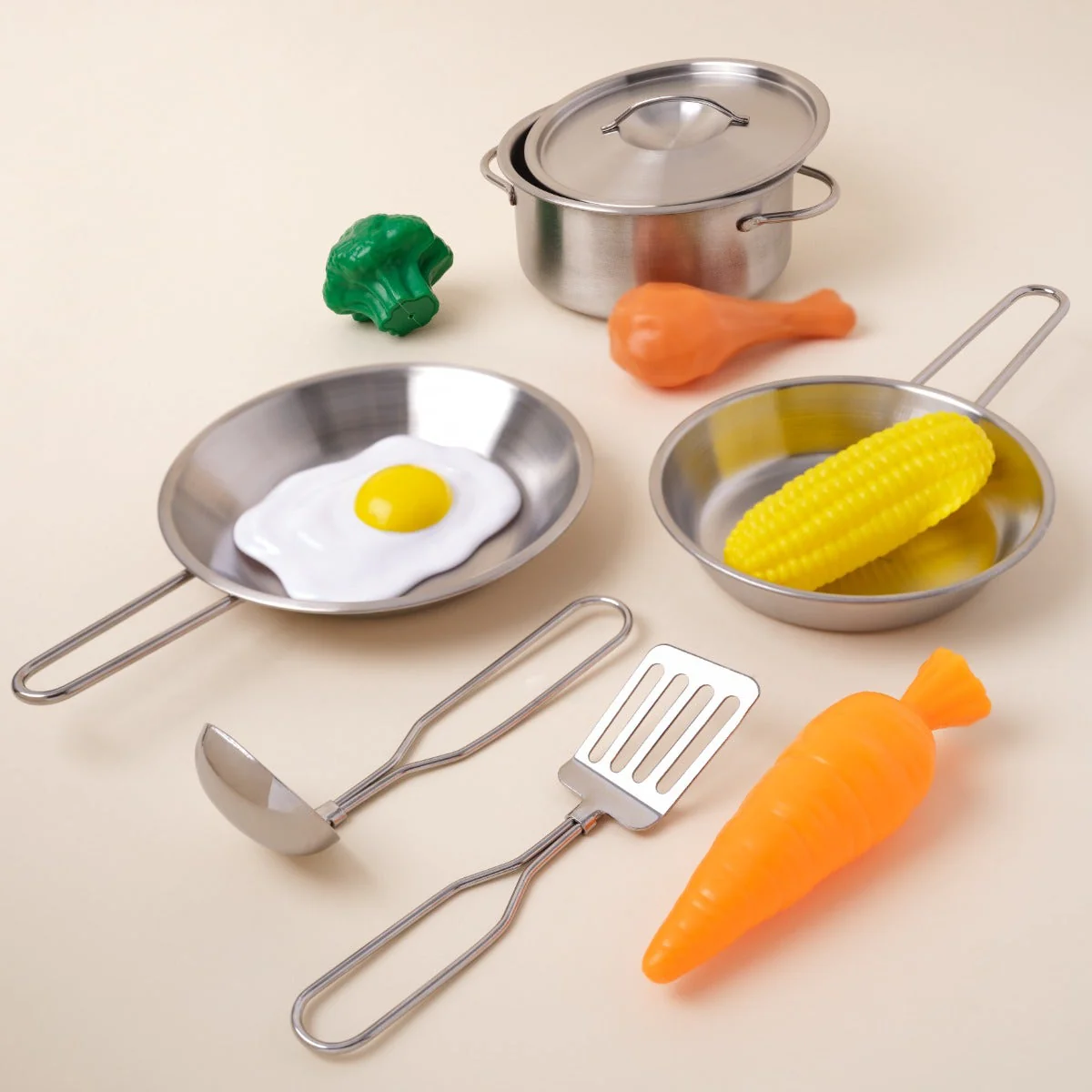 Deluxe Cookware Set with Food - Image 4