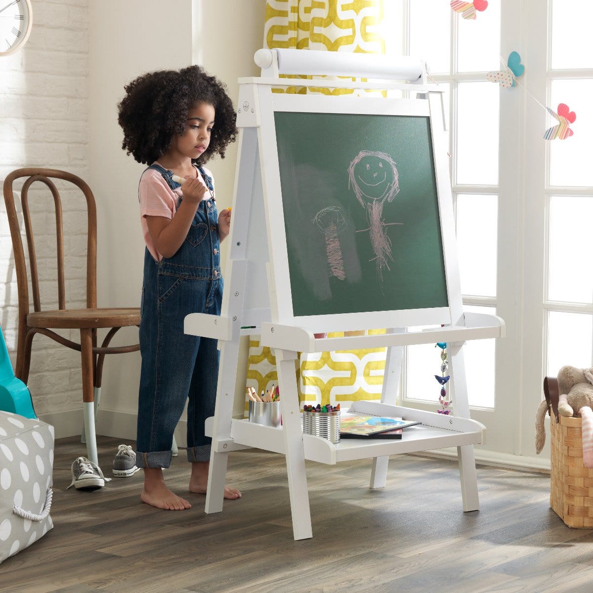 Deluxe Wooden Easel - White - Image 3