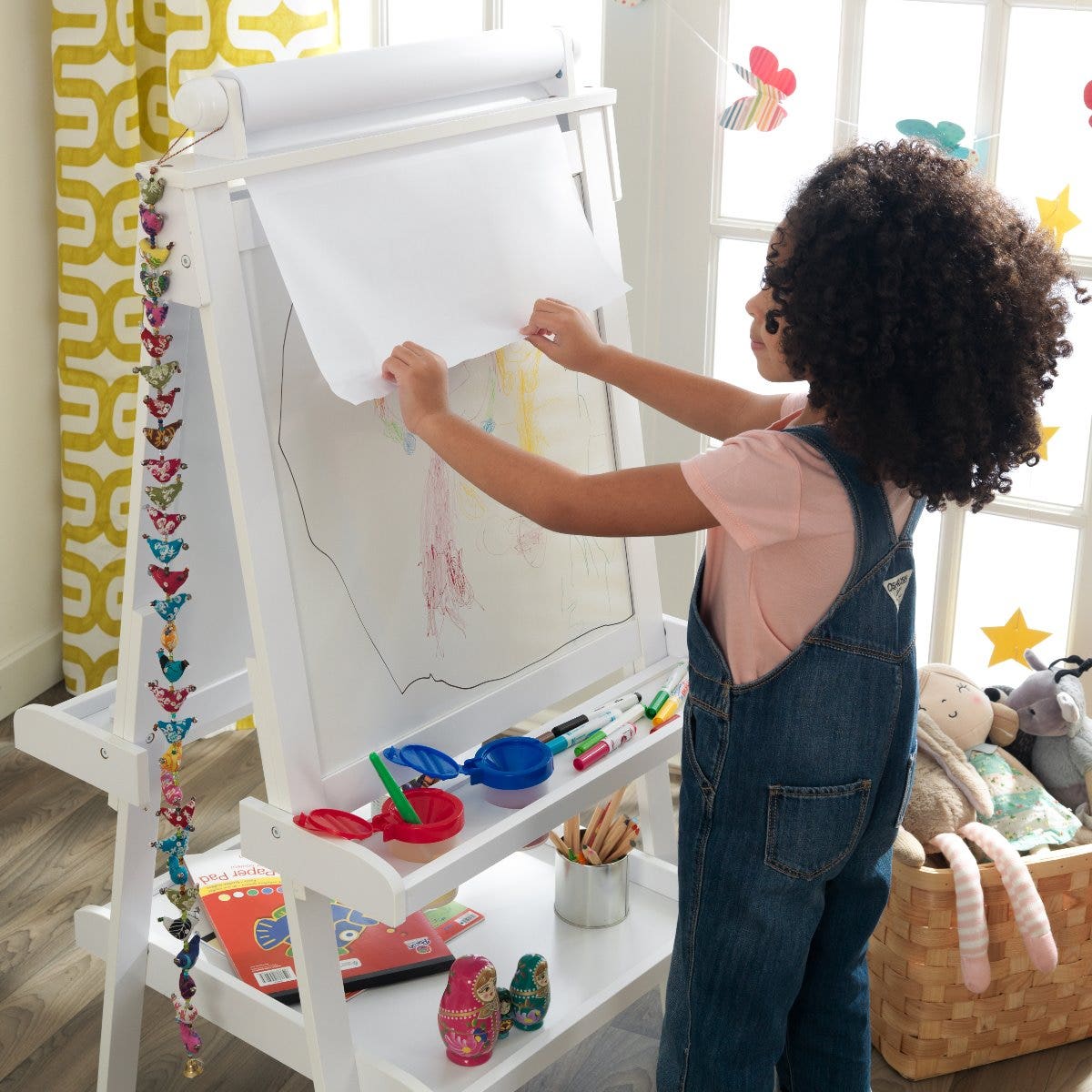 Deluxe Wooden Easel - White - Image 4