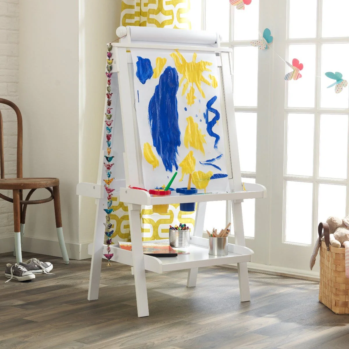 Deluxe Wooden Easel - White - Image 6