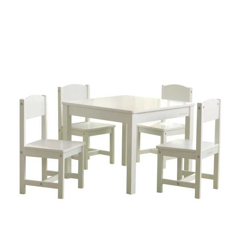 Farmhouse Table & 4 Chair Set - White - Image 10