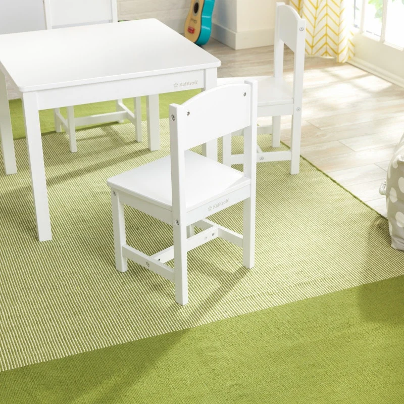 Farmhouse Table & 4 Chair Set - White - Image 4