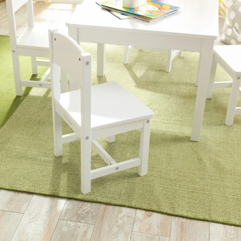 Farmhouse Table & 4 Chair Set - White - Image 7