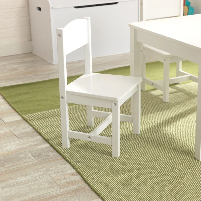 Farmhouse Table & 4 Chair Set - White - Image 9