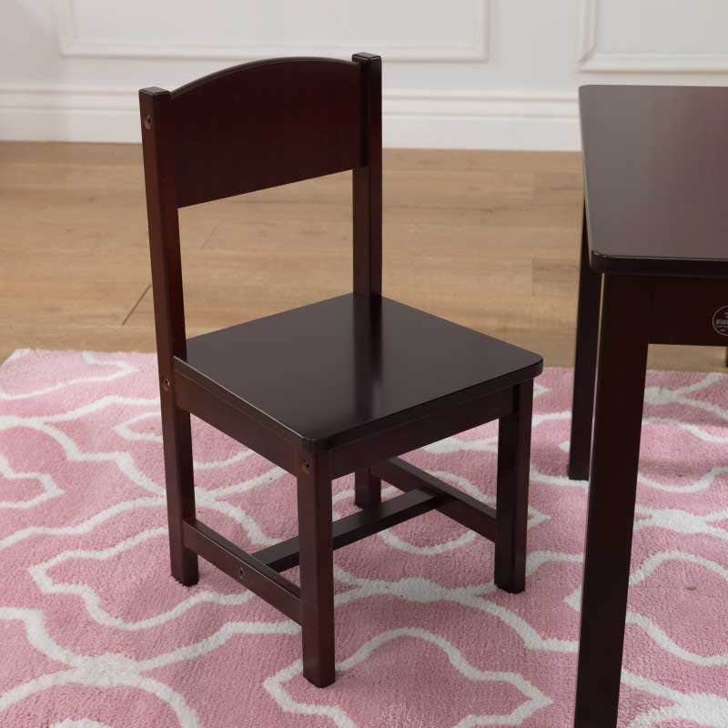 Farmhouse Table & 4 Chair Set - Espresso - Image 4