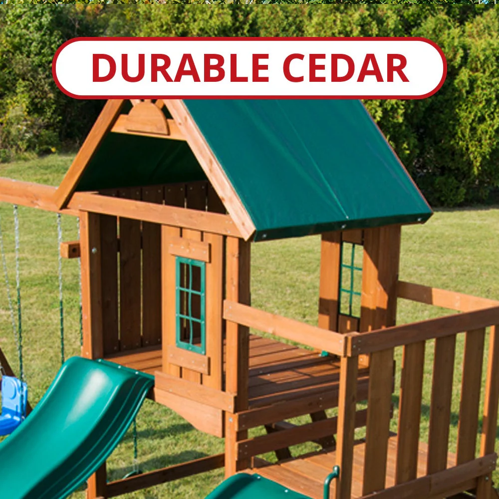Fox Run Wood Swing Set by Swing-N-Slide - Image 11