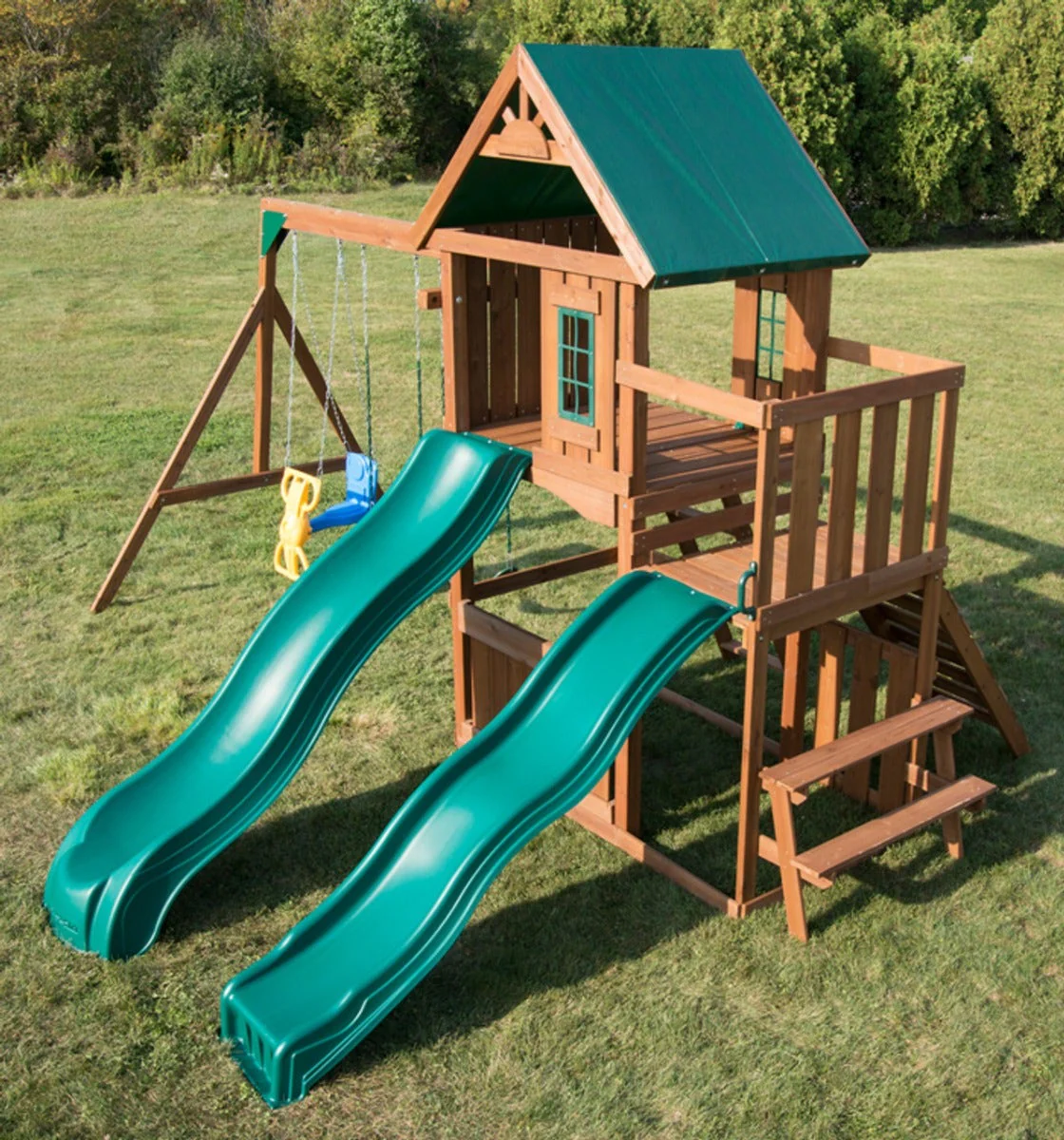 Fox Run Wood Swing Set by Swing-N-Slide - Image 4