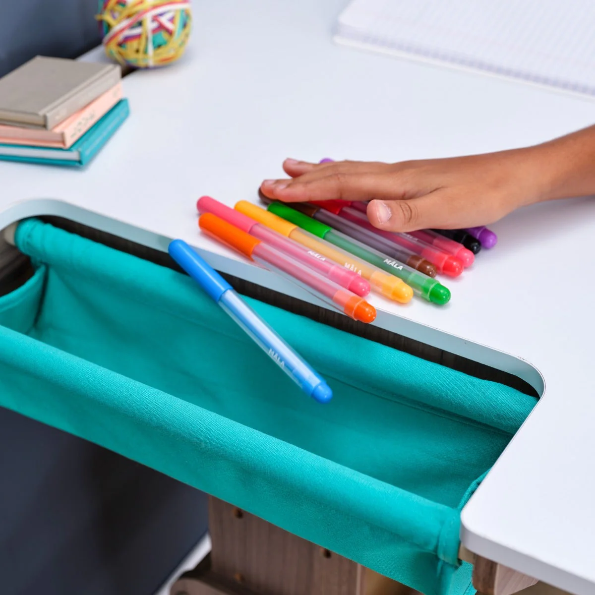 Grow Together™ Pocket Adjustable Desk and Chair - Gray Ash - Image 7