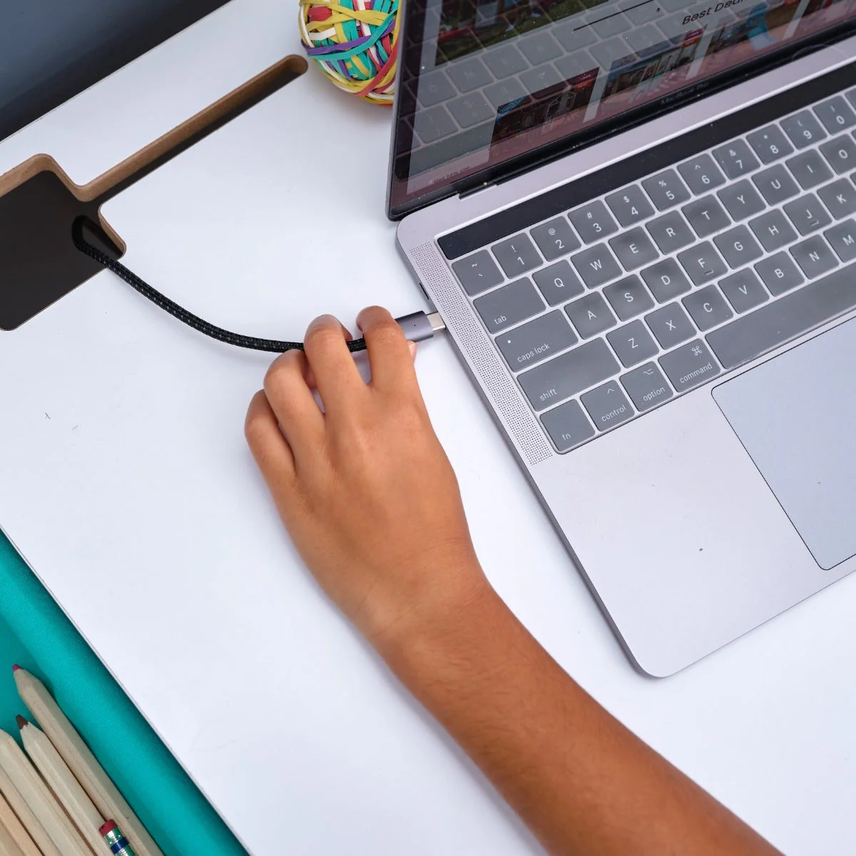 Grow Together™ Pocket Adjustable Desk and Chair - Gray Ash - Image 8