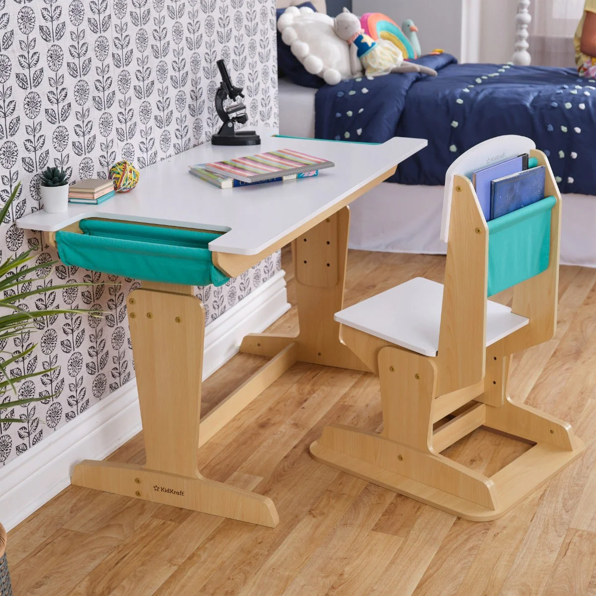 Grow Together™ Pocket Adjustable Desk and Chair - Natural - Image 6