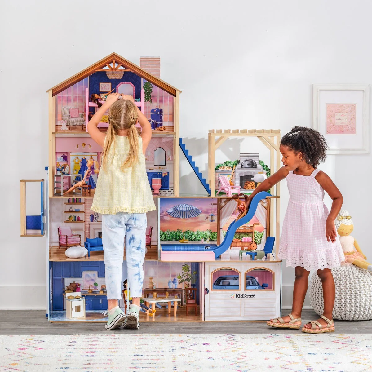 Hamptons Mansion & Pool House Dollhouse - Image 3