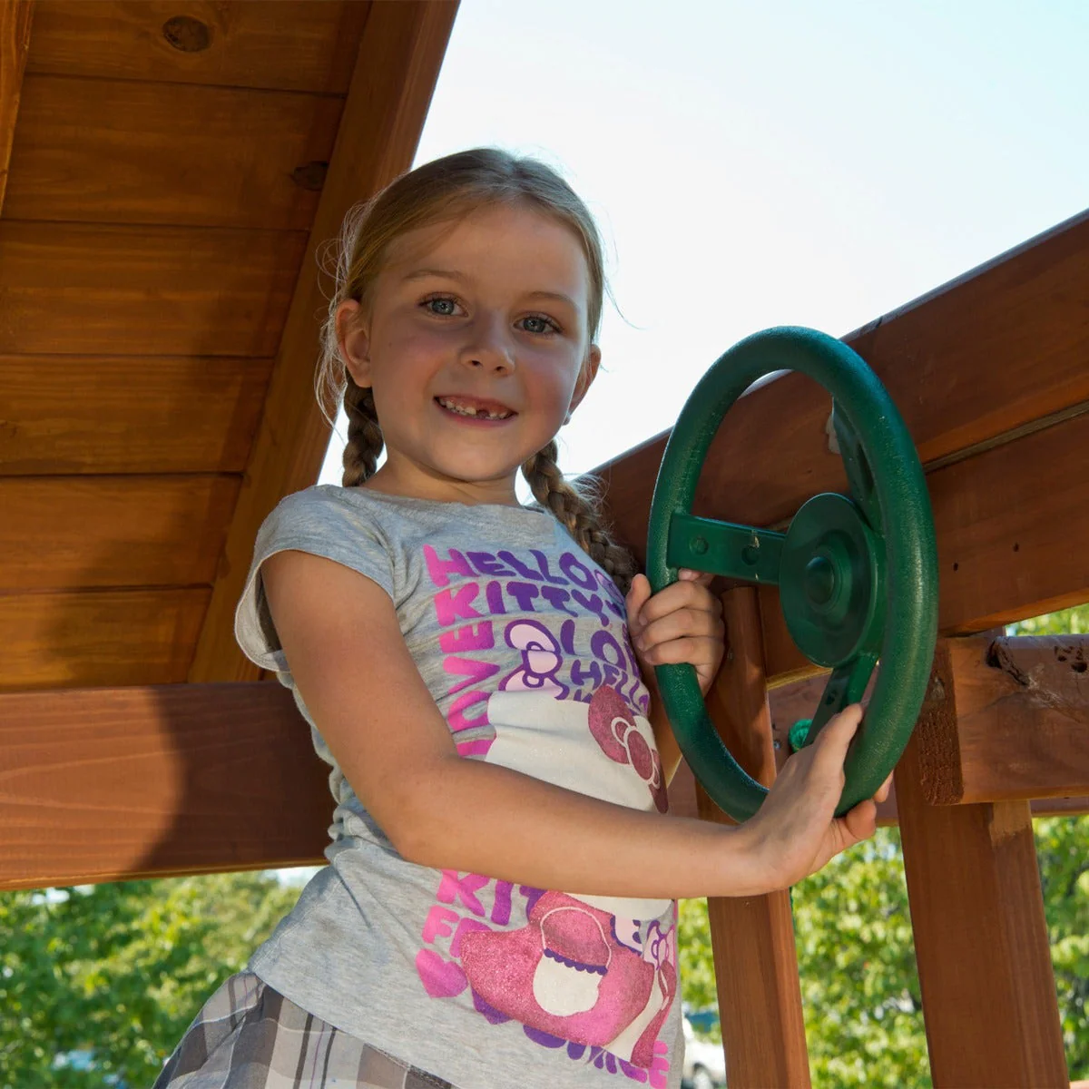 High Flyer Deluxe Wooden Swing Set by Swing-N-Slide - Installation Available (Assembly) - Image 6