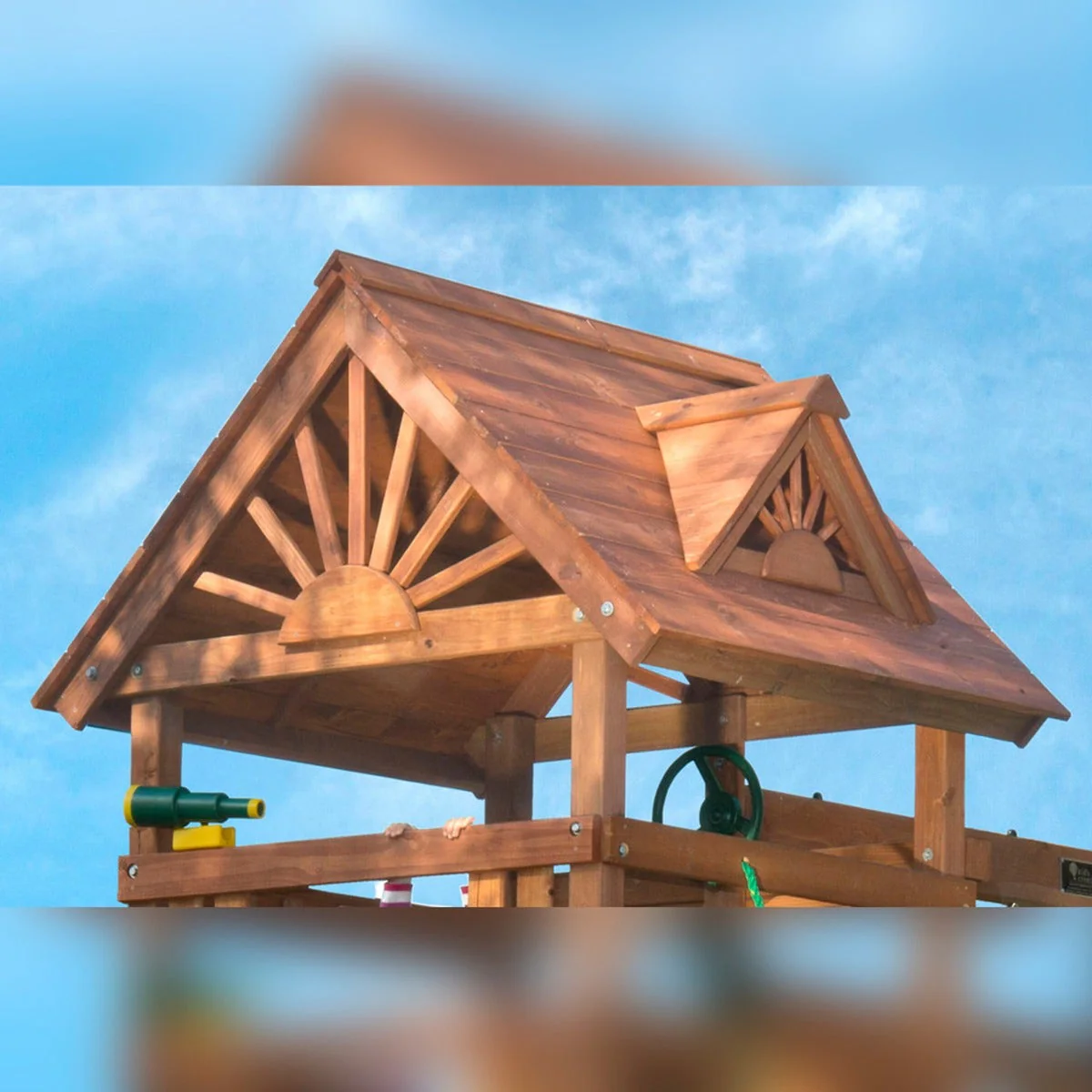 High Flyer Deluxe Wooden Swing Set by Swing-N-Slide - Installation Available (Assembly) - Image 8