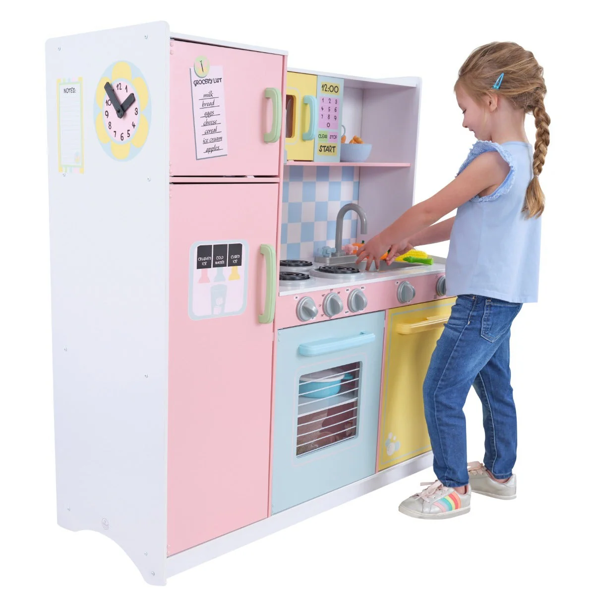 Large Pastel Play Kitchen - Image 16