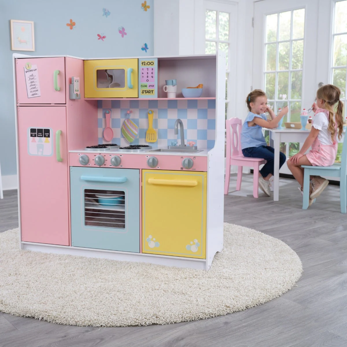 Large Pastel Play Kitchen - Image 3