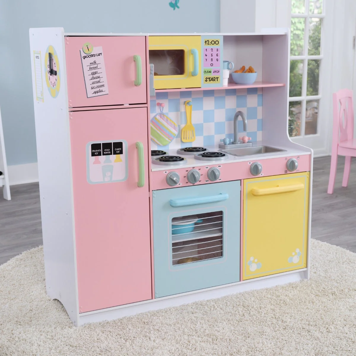 Large Pastel Play Kitchen - Image 5