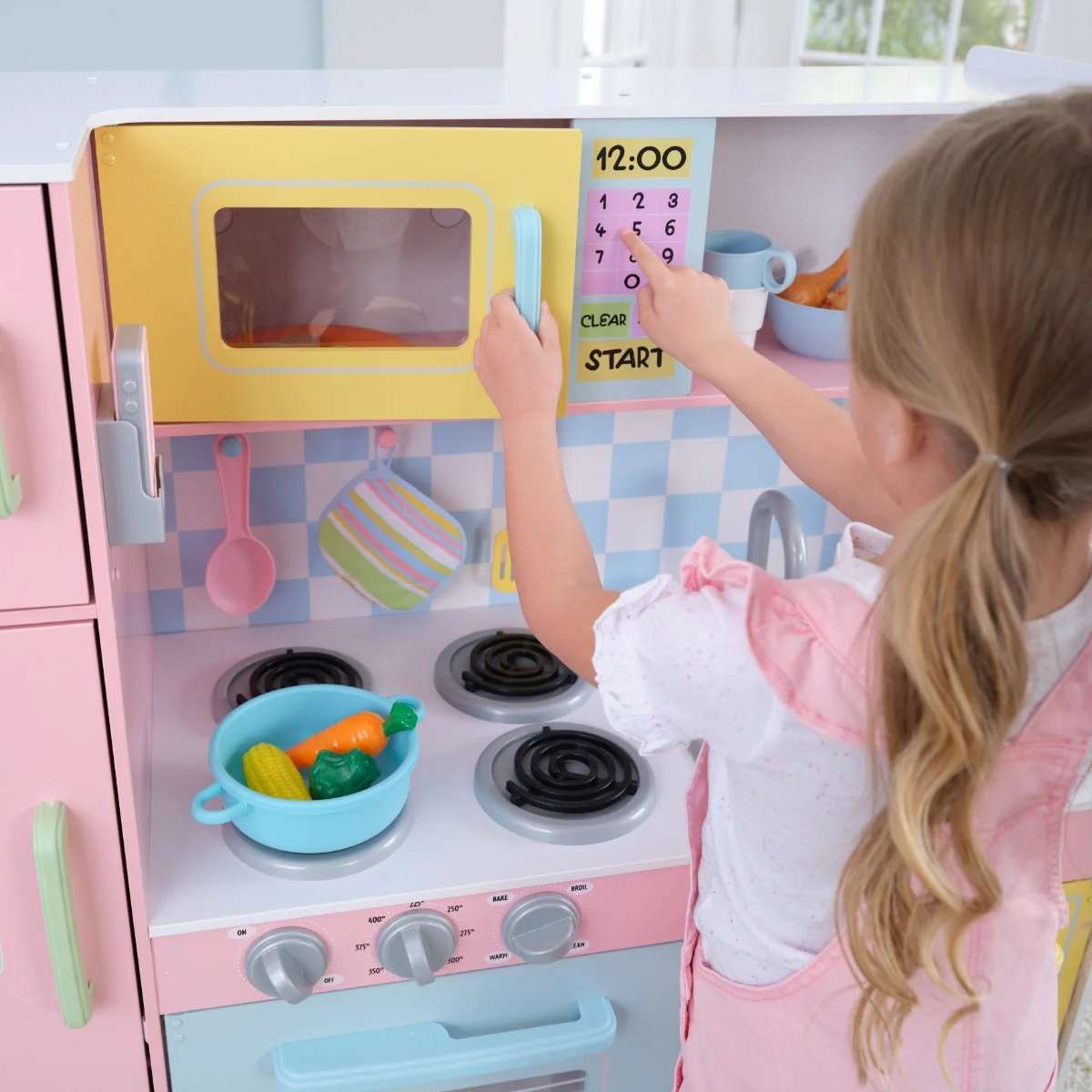 Large Pastel Play Kitchen - Image 6