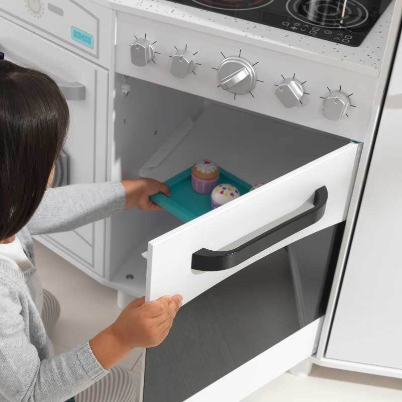 Large Play Kitchen with Lights & Sounds - White - Image 4