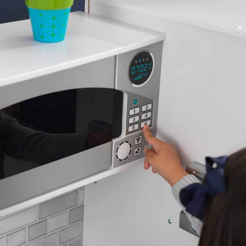 Large Play Kitchen with Lights & Sounds - White - Image 6