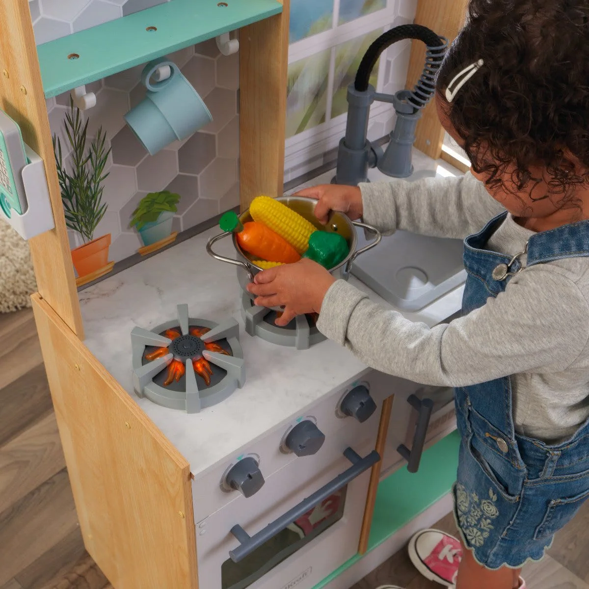 Let's Cook Play Kitchen - Natural - Image 3