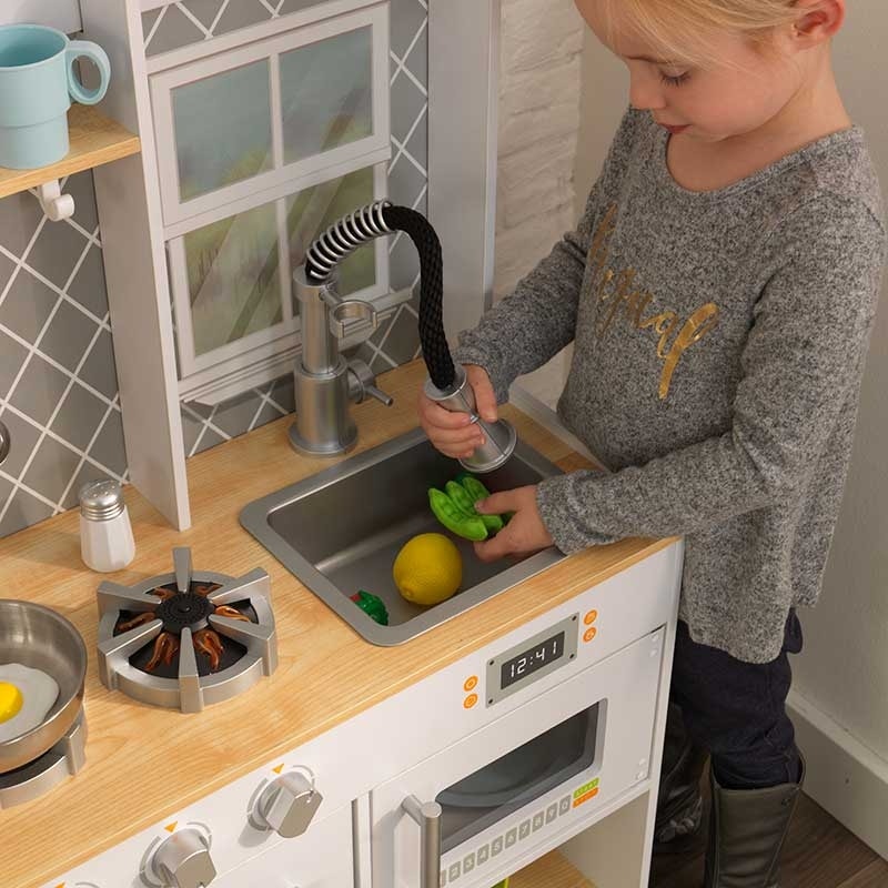 Let's Cook Wooden Play Kitchen - Image 4