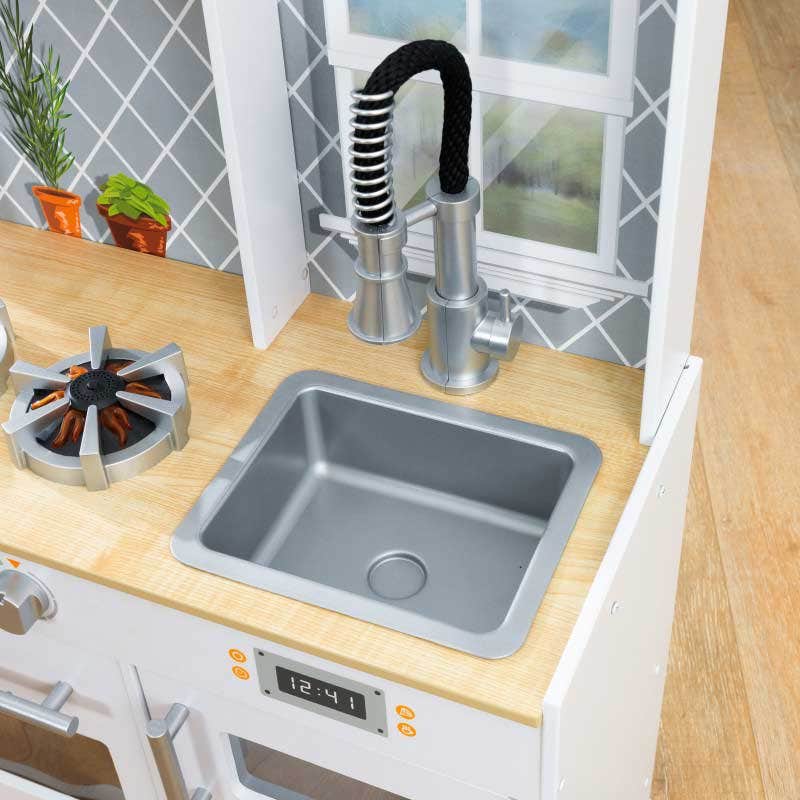 Let's Cook Wooden Play Kitchen - Image 9