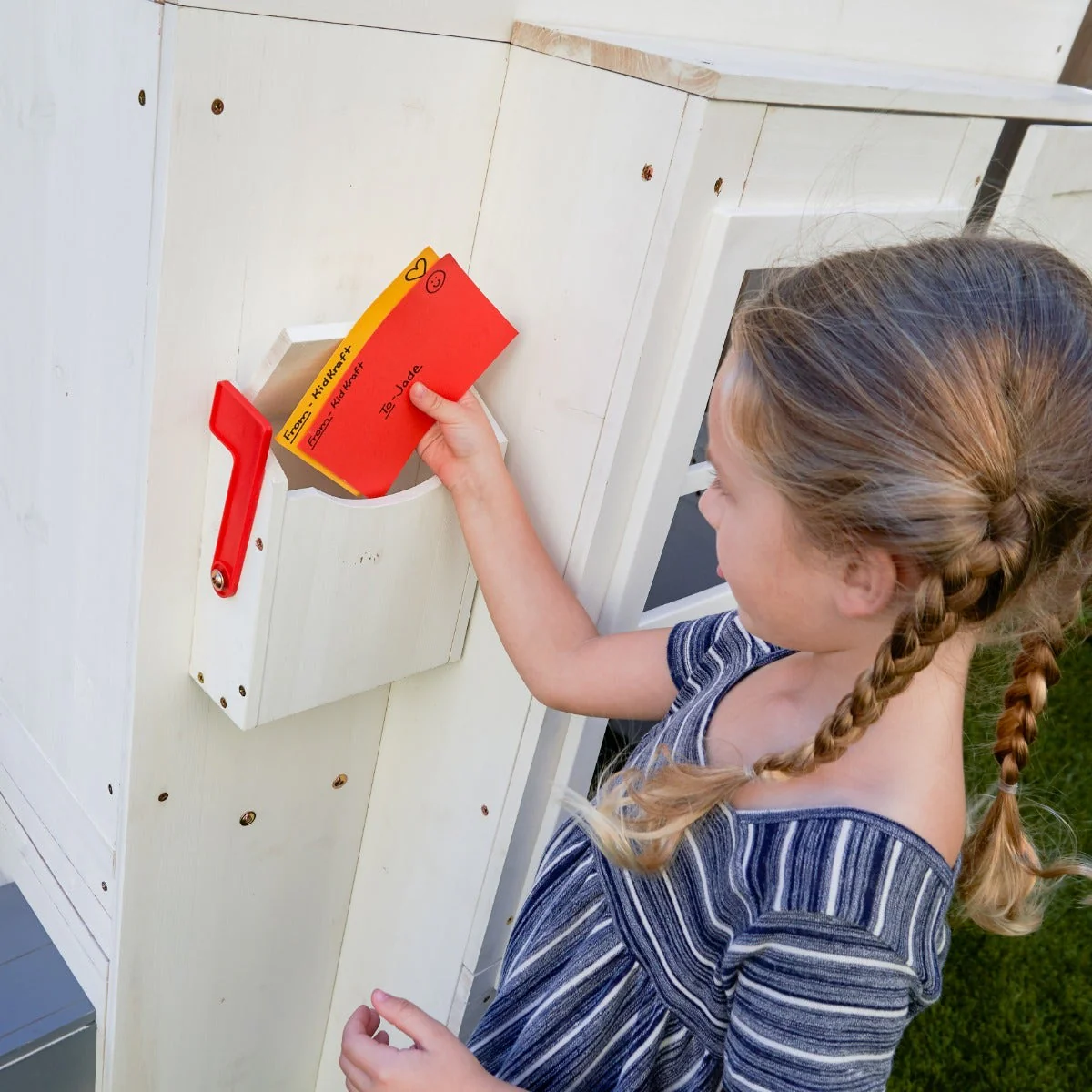Modern Outdoor Playhouse - White - Image 5