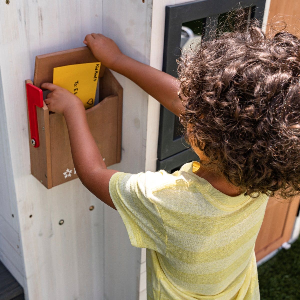 Modern Outdoor Playhouse - White & Raven - Image 5