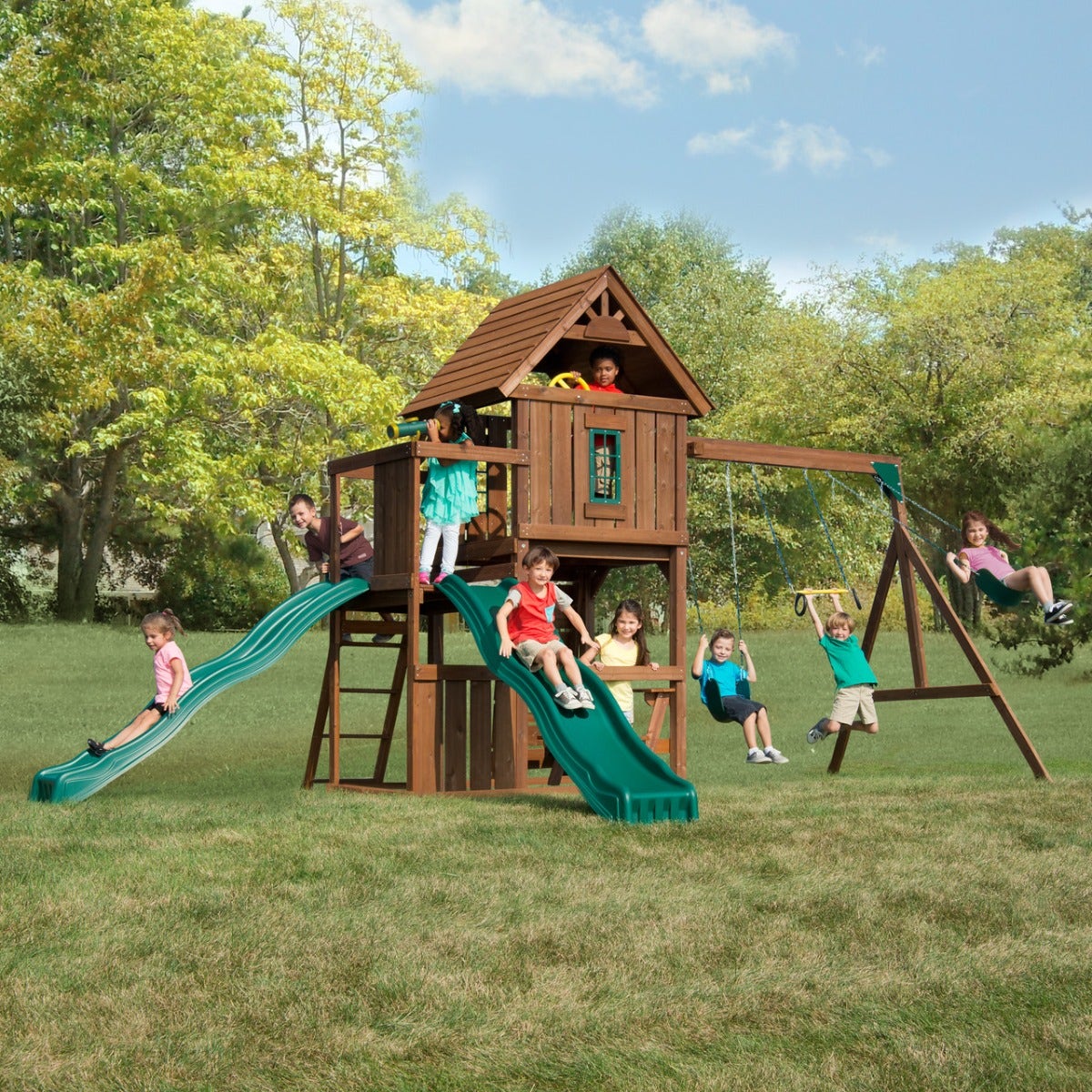 Monteagle Wood Swing Set by Swing-N-Slide