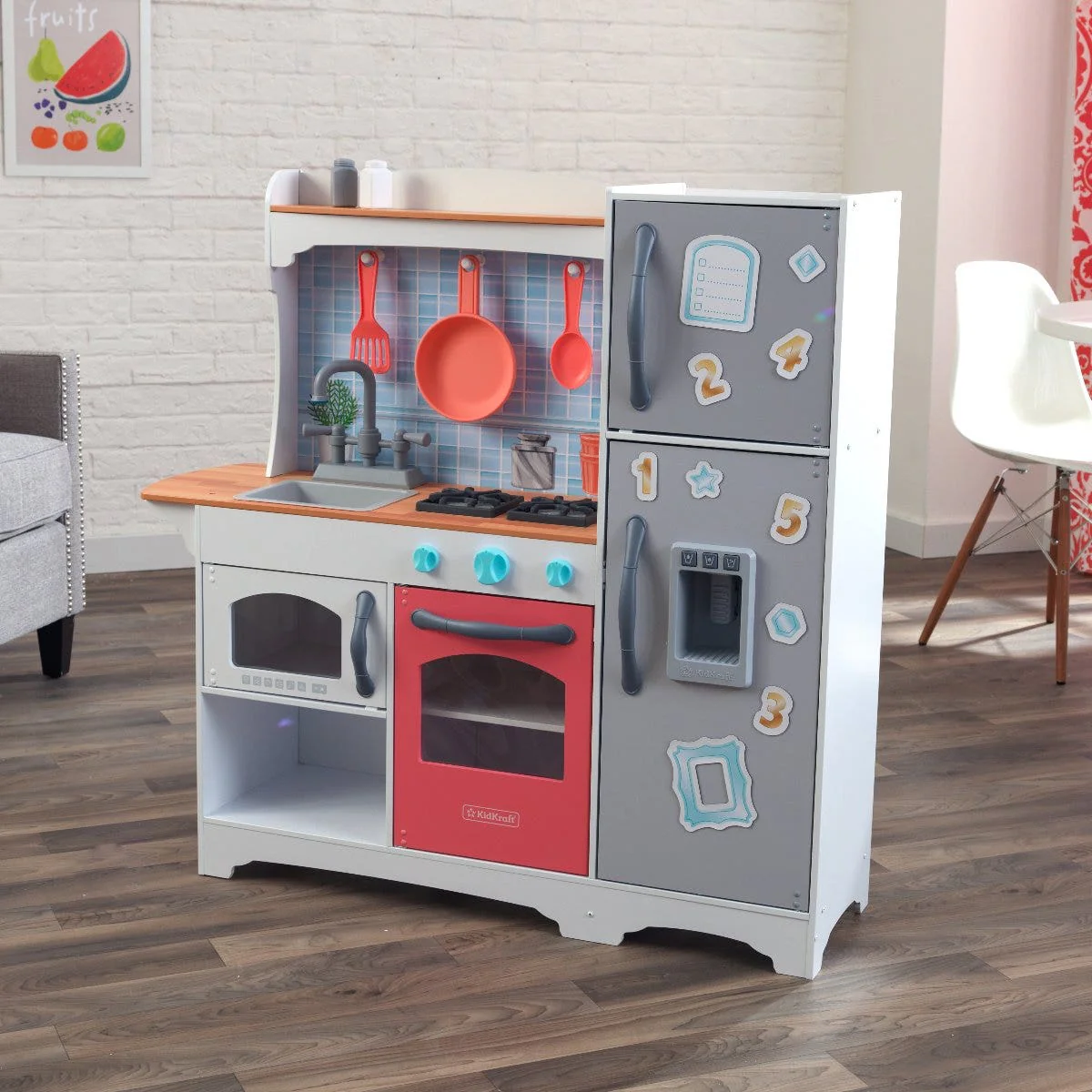 Mosaic Magnetic Coral Play Kitchen - Image 3