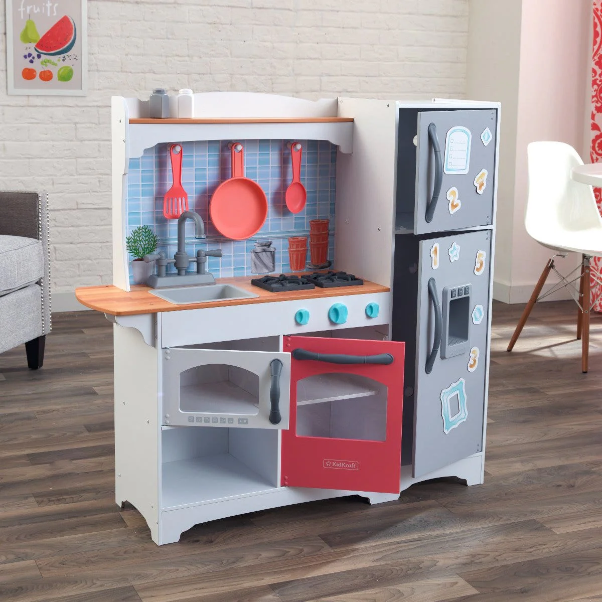 Mosaic Magnetic Coral Play Kitchen - Image 4