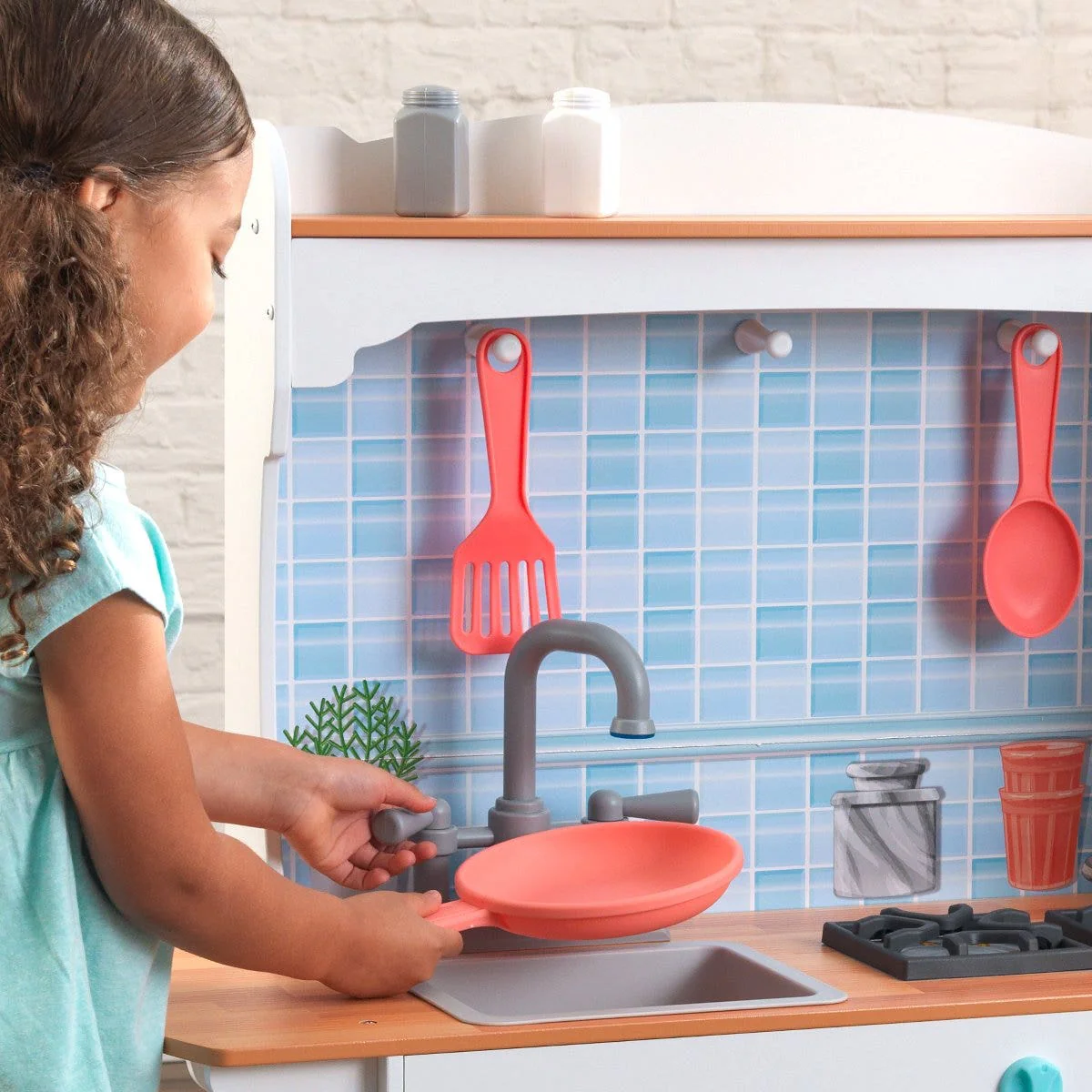 Mosaic Magnetic Coral Play Kitchen - Image 5